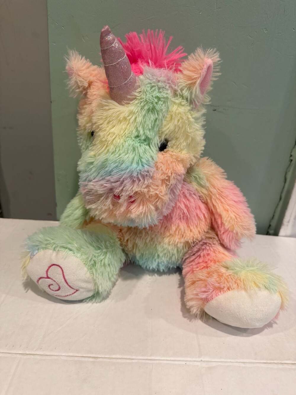 Homerbest Pastel Rainbow Unicorn Plush Stuffed Animal Toy